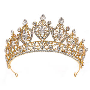 Nouvelle conception de <span class=keywords><strong>couronne</strong></span> de mariée en cristal coloré, <span class=keywords><strong>couronne</strong></span> de reine de beauté, diadème de <span class=keywords><strong>mariage</strong></span> pour femmes - Product Image 1