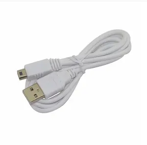 3M For nintree Wii U WIIU joypad Gamepad 控制器 USB 充电器电源充电连接线白色