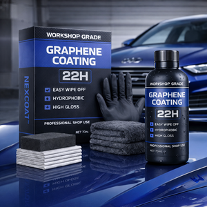 ชุดเคลือบเซรามิกกราฟีน NEXCOAT L-35 ระดับมืออาชีพ ป้องกันน้ำ ลดการเกิดฝ้า เงางามสูง สำหรับเคลือบสีรถยนต์ - Product Image 2