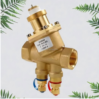 Vanne de contrôle d'automatisation de bâtiment combinée DN25 PICV pour systèmes CVC à haute température électrique pour la régulation du débit d'eau