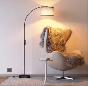 Modern Decorate Ambient Remote APP Conterlled RGB Corner Standing Floor Lamp Fabric Smart Color Change Floor Lamp Light For Home