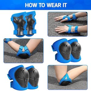SeeMore - Juego de 6 Protectores Ajustables para Niños, Resistentes a Impactos, para Rodillas y Codos, para Patinaje, Ciclismo y Skateboarding - Product Image 3