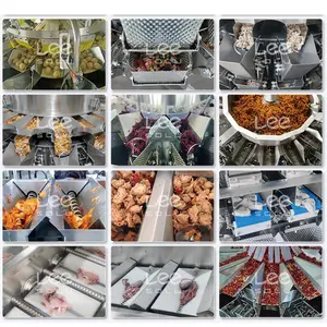 Automatic Food Canned Multihead Weigher Packing Machines Automatic Mix Vegetable Filling Tin Can Sealing Capping Machine