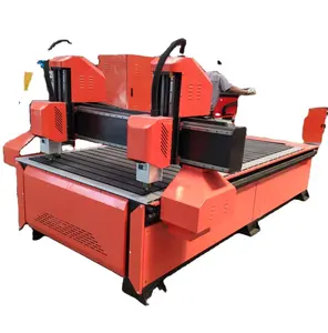 Double head 3d woodworking machine two spindle cnc router 1325