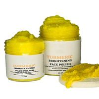 Tay Gommage Corp Visage Et kolordu Au Curcuma Citron doğal organik Tumeric zerdeçal şeker yüz yüz vücut fırçalayın karanlık noktalar için