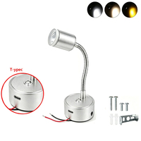 Lampes LED 12V pour l'intérieur des camping-cars, éclairage de lecture à intensité variable pour bateaux et caravanes avec port Type C