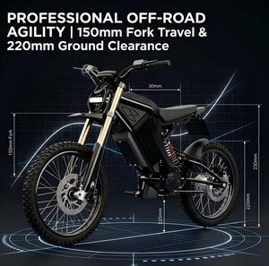 Nouvelle Moto Tout-Terrain Électrique Sans Balais 48V 3600W Sportive à Deux Roues 50km/h avec Batterie au Lithium 48V 24Ah Offrant une Autonomie Élevée - Product Image 5