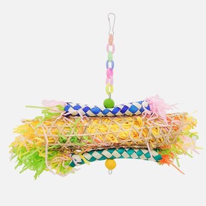 Игрушка для жевания для средних попугаев, украшение для клетки, в форме шишки, однотонная, подвесная, для игр и развлечений, для использования в помещении и на улице, для праздников и повседневного использования - Product Image 6