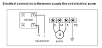 Pelindung Motor Starter Fasa Tunggal M7-A 3HP |   Kotak Kontrol Pompa Submersible Sumur Dalam ABS OEM Cina