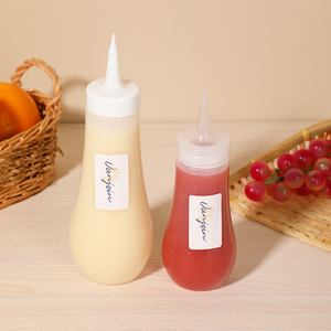 Distributeur <span class=keywords><strong>de</strong></span> ketchup et <span class=keywords><strong>de</strong></span> mayonnaise 220 ml 360 ml Bouteille vide en PE pour sauce piquante, <span class=keywords><strong>beurre</strong></span> <span class=keywords><strong>de</strong></span> <span class=keywords><strong>cacahuète</strong></span>, miel, vinaigrette, condiment - Product Image 5
