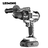 Perceuse électrique rechargeable Leiming, type pistolet, haute puissance, moteur sans balais, lithium, mandrin à trois griffes