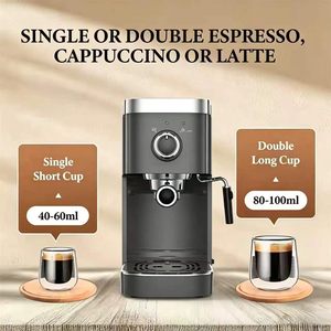 Cafetera Eléctrica Comercial de 15 Bares, Máquina de Café Espresso Semiautomática para Tienda - Product Image 3