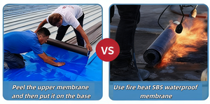 Membran Anti Bocor Atap Modern Desain Warna Baja, Perekat Sendiri, Aspal, Bahan SBS, Perekat Perbaikan Kebocoran Kuat - Product Image 4