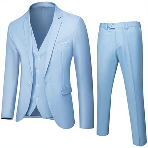Traje Formal <span class=keywords><strong>de</strong></span> Dos Piezas para <span class=keywords><strong>Hombre</strong></span>, Corte Slim Fit, <span class=keywords><strong>de</strong></span> Algodón, Estilo Profesional para Bodas y Eventos - Product Image 1
