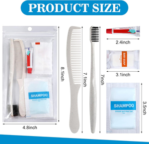 Kit d'accueil écologique pour hôtel, kit de voyage, ensemble d'accessoires pour avion avec logo personnalisé et pantoufles d'hôtel - Product Image 2