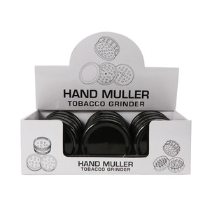 Futeng 60mm <span class=keywords><strong>3</strong></span>層手動プラスチックハーブグラインダーカスタムロゴタバコドライスパイスグラインダー - Product Image 3
