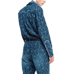 สินค้ามาใหม่ ราคาส่ง สินค้าแฟชั่นอเนกประสงค์ สไตล์ยูนิเซ็กซ์ ชุดเซ็ต 2 ชิ้น เสื้อแจ็คเก็ตยีนส์และกางเกงยีนส์ - Product Image 5