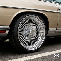 Nuevas Llantas Clásicas de Acero Cromado con Radios de Alambre de 13-24 Pulgadas y 4/5/6 Birlos para Coches Clásicos Lowrider