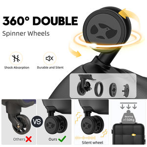 Maleta OEM <span class=keywords><strong>con</strong></span> Compartimento Frontal <span class=keywords><strong>para</strong></span> Portátil, Equipaje de Negocios, Ligera, <span class=keywords><strong>con</strong></span> <span class=keywords><strong>Ruedas</strong></span> Silenciosas, <span class=keywords><strong>para</strong></span> Viajes - Product Image 4