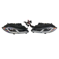 Pour XF 2012-2015, ensemble de phares LED 12V, spécifications américaines, boîtier noir, lentille de projecteur, J-Blade DRL 6000K, réflecteur ambre