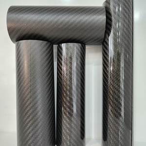 Tubo de fibra de carbono resistente a impactos de grado industrial para maquinaria de servicio pesado y uso marino para deportes y modelo de molde de fibra de carbono - Product Image 1
