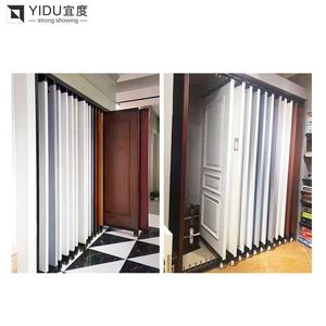 YIDU Factory struttura in metallo maniglia dell'armadio Push Pull Rack porte in legno supporto scorrevole per esposizione interna della porta dello <span class=keywords><strong>Showroom</strong></span> - Product Image 6