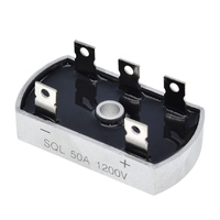 Prix usine 50A 1200V Boîtier métallique en aluminium Redresseur à pont de diodes triphasé 50Amp Module SQL50A