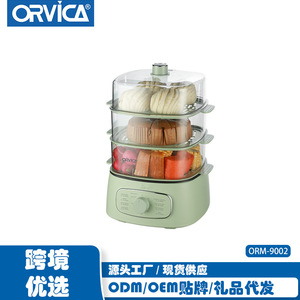 ORVICA Cuiseur vapeur électrique standard européen transfrontalier, cuiseur vapeur électrique multifonctionnel domestique à trois niveaux, grande capacité - Product Image 2