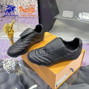 Chaussures de sport décontractées de luxe 2025 pour hommes, en cuir véritable, de marque, pour la marche et le football - Product Image 2
