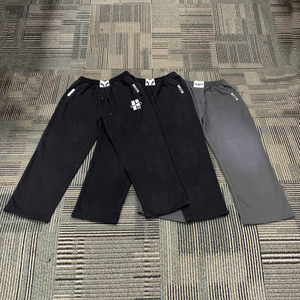 กางเกงจ็อกเกอร์ขายส่ง OEM คุณภาพสูง เนื้อผ้าหนา กางเกงวอร์มลำลองแบบมีเชือกผูกเอว กางเกงวอร์มทรงตรงปักลายตามสั่งสำหรับผู้ชาย - Product Image 5