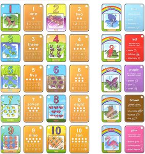 Cartes de coloriage à l'eau magiques, apprentissage des nombres, des formes et des couleurs, cartes de peinture à l'eau pour enfants, jouet - Product Image 5