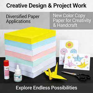 Astà produttore A4 carta elettrostatica di colore copia 100 fogli multicolore scelta buona qualità prezzo all'ingrosso - Product Image 6