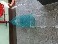 Cage de poisson longue Dua iran 507, Cage pour poisson type Dragon, 22cm x 35cm x 27 trous (Bubu Naga, Bento Naga, vito Naga)