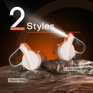 Luce Basic/ LED 5m regolabile riflettente piccolo e medio cane guinzaglio retrattile con sacchetto di cacca Dispenser - Product Image 2