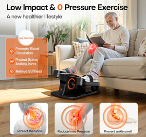 Custom Logo Track-mounted With Remote Control Elliptical Machine, Under Desk Mini Elliptical Machine for Home GB-MC57G Mini Elli - Product Image 6