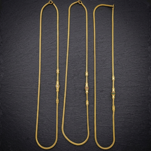 Colliers en chaîne Mopu plaqués or micronisé 14K 18K 24K avec pierres CZ, Bijoux de mode, Chaîne en laiton, Bijoux en or 24K avec pierres CZ, Vente en gros - Product Image 3