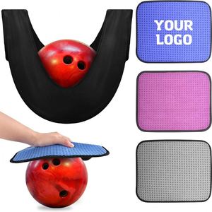 Paño de Limpieza Personalizado con Logotipo para Regalo Empresarial, Paño de Limpieza Fácil de Agarrar con Puntos Antideslizantes, Toalla para Pulir Bolas de Boliche - Product Image 1