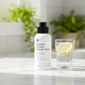 Poudre enzymatique essentielle V21 90g – Nettoyant visage doux hydratant, exfoliant, rafraîchissant et illuminateur - Product Image 1