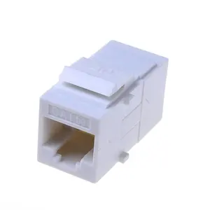 Rj45 cat5e Keystone jack rj45 female standard keystone insert white color