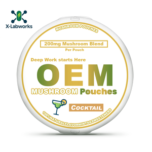 X-Labworks 100% Naturel Boost d'Énergie Crinière de Lion Champignon Sachet Instantané Faible MOQ Extrait Végétal SNUS - Product Image 3