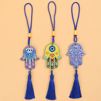Pendentif 3D en résine œil porte-bonheur religieux – Décorations en gros en promotion – Fabriqué avec soin et doté d'un design unique en forme de main
