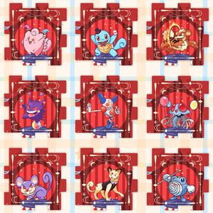 MS Populaire Meilleures Ventes Art de Bande Dessinée Pokémon Pikachu Fan Art Accessoires Collection Aimant de Réfrigérateur en Acrylique Booster Pack Jeu de Société - Product Image 2