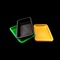 Boîte en plastique de polystyrène avec couvercle pour stockage et transport Plateau de nourriture jetable personnalisé pour huîtres cornue à viande congelée en PP