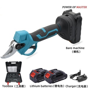 Podadora de ramas ambidiestra inalámbrica de 21 V con motor sin escobillas, tijeras de podar de 25 mm con hoja de acero y una batería - Product Image 2