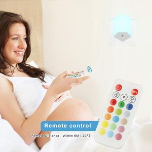 LED <strong>Night</strong> <strong>Light</strong>, RGB Smart Remote Control <strong>Night</strong> <strong>Lights</strong> <strong>Plug</strong> in Wall,Dimming &amp; Memory Function 4 Modes &amp;16 Colors - Product Image 5