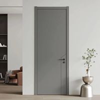 Porte intérieure en bois personnalisable, best-seller, résistante à l'usure, silencieuse, écologique, design moderne pour usage résidentiel