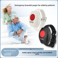 Montre bracelet d'appel d'urgence SOS pour poignet, bouton d'aide à distance en un clic pour malentendants, personnes handicapées, seniors, femmes enceintes, alerte d'urgence