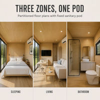 Maison modulaire en forme de capsule Apple Cabin de 30 pieds