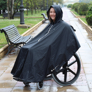 Custom Reusable Large Size Waterproof Rain Coat Cover Disabled Soft Polyester <strong>Wheelchair</strong> Rain <strong>Ponchos</strong> - Product Image 2
