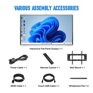Tableau blanc électronique Android et Windows de 75 pouces, 40 points tactiles, tableau interactif intelligent 4K avec stylet - Product Image 6
